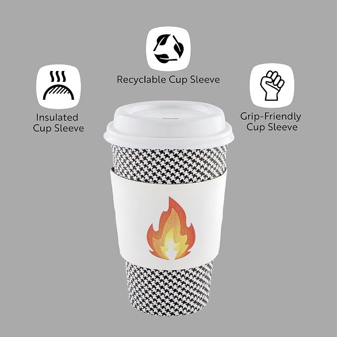Restaurantware SLEEVES ONLY: Restpresso 5.1 x 2.8 Inch Coffee Cup Sleeves - Image 4