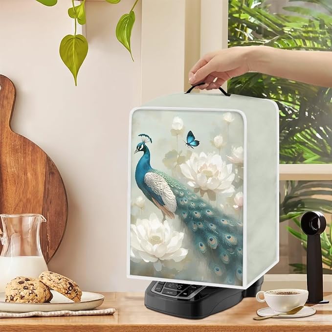Peacock Coffee Maker Dust Cover Universal Coffee Machine Covers - Image 4
