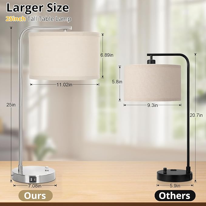 Table Lamp for Living Room, Modern Bedside Lamp - Image 2