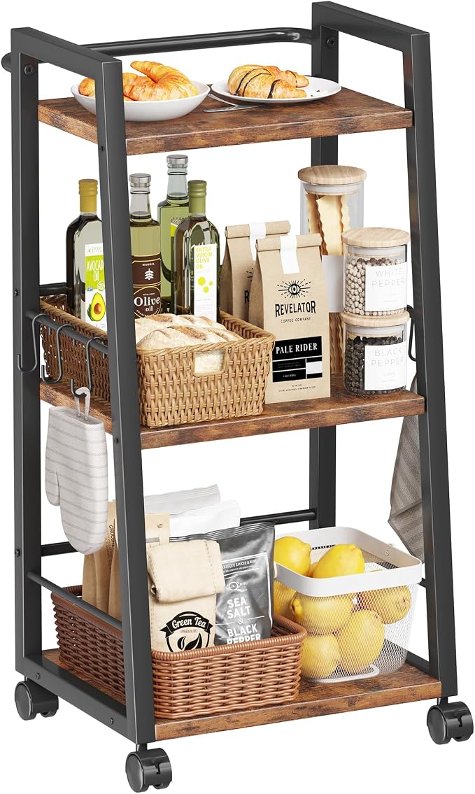 Homeiju 3 Tier Kitchen Storage Cart by Homeiju