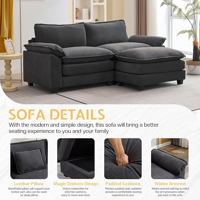 Modular Sectional Sofa, Cloud Couch - Image 5