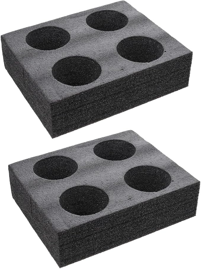 2Pcs Foam Cup Holder Tray, 4 Drink Cup Takeout Carrier Tray Cup Fixing Packing by Zerodeko