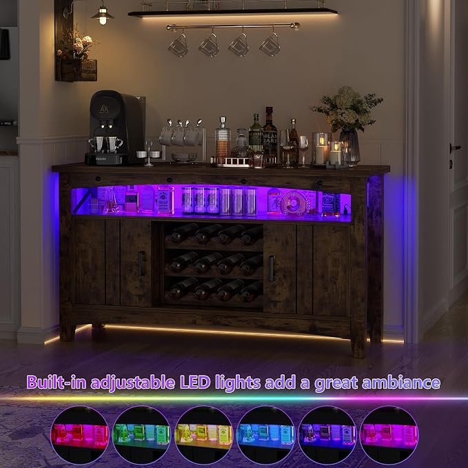 Armocity Farmhouse Bar Cabinet - Image 6