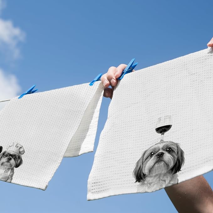 Funny Shih Tzu Hand Towels, Shih Tzu Gifts - Image 5