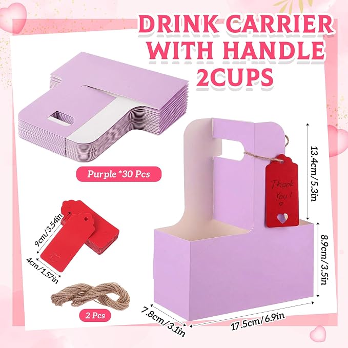 MotiMind 30 Pack Teacher Appreciation 2 Cup Drink Carrier - Image 3