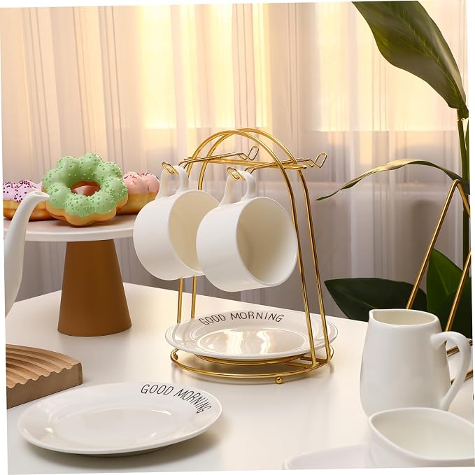 Toddmomy Iron Coffee Cup Holder Rack, Storage - Image 6