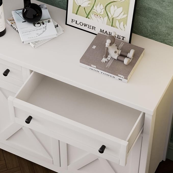 Lyromix 66'' Farmhouse Sideboard Buffet Cabinet - Image 6