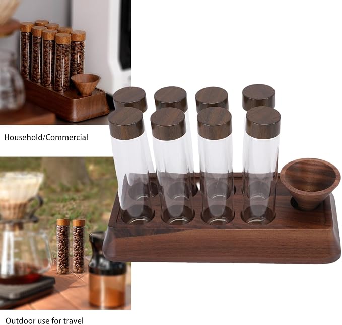 AUNMAS Coffee Bean Storage Tubes, Single Dose Coffee Bean Cellar Container - Image 7