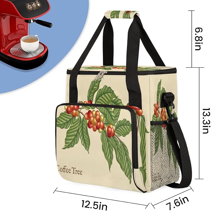 Coffee Tree Coffee Maker Carring Bag Coffee Leaf Bean Travel Carrying Storage - Image 2