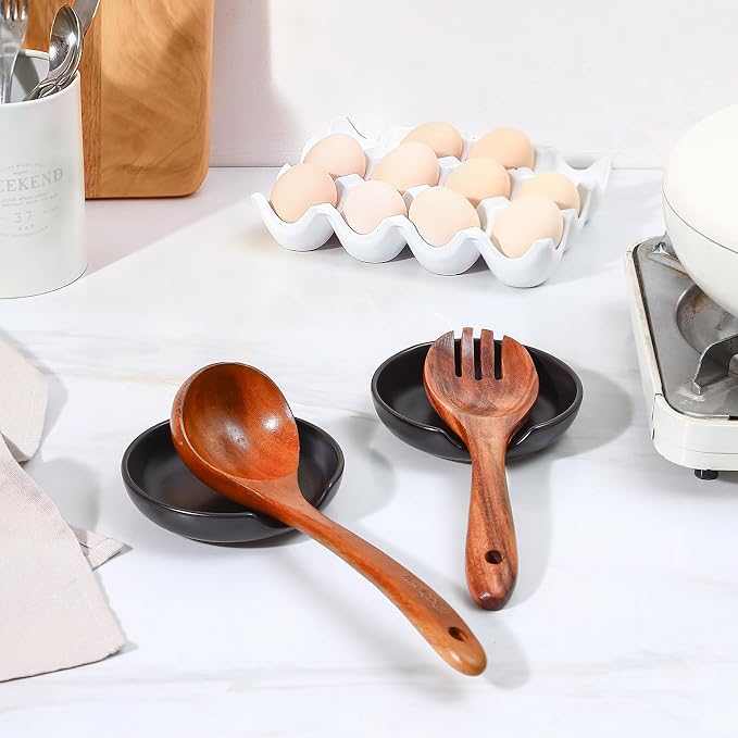 Selamica Ceramic Spoon Rest, 4.8 Inch Spoon Rest - Image 2