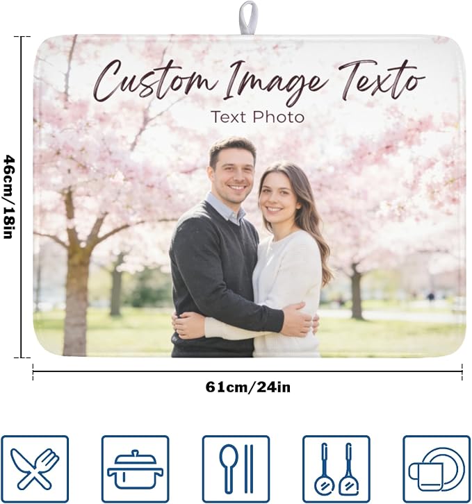 Custom Personalized Dish Drying Mat - Image 2