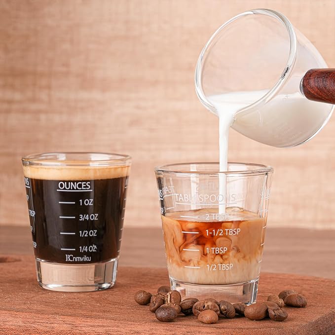 Shot Glasses Measuring cup Espresso Shot Glass Liquid Heavy Wine 2 Pack - Image 5