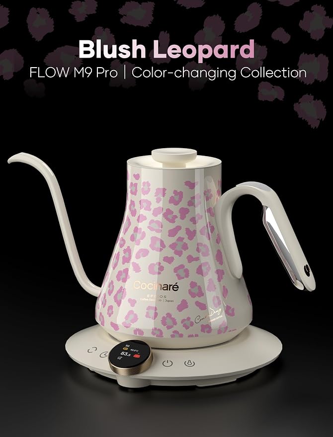 Cocinare Gooseneck Electric Kettle, ±0.5°F Precise Temperature Control - Image 3