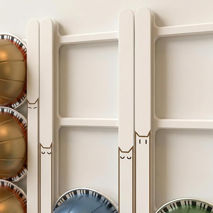 Adhesive Coffee Pod Holder for Nespresso VertuoLine, Holds 20 Capsules - Image 3