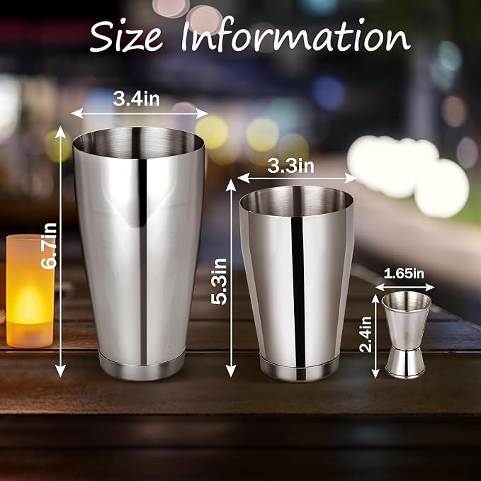 Mwellewm Cocktail Shaker Set Bartender Kit - Image 6
