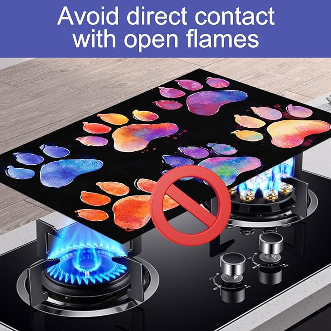 HOMETITUTE Stove Top Covers for Electric Stove 28x20 Inch Heat Resistant Glass - Image 7