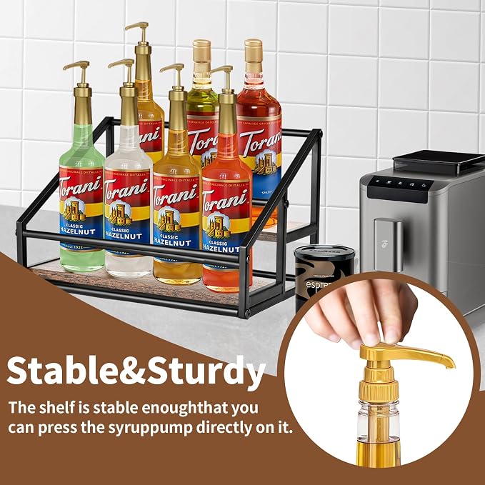 YQBRAO 2-Tier Coffee Syrup Organizer - Image 5