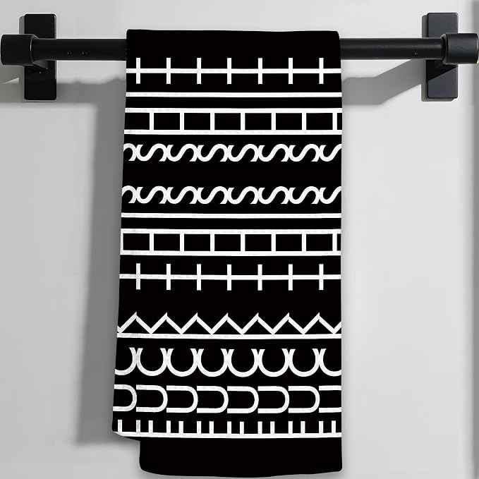 Black Funny Kitchen Towel, Dark Humor Microfiber Dish Tea Towel, Funny Black by Unknown