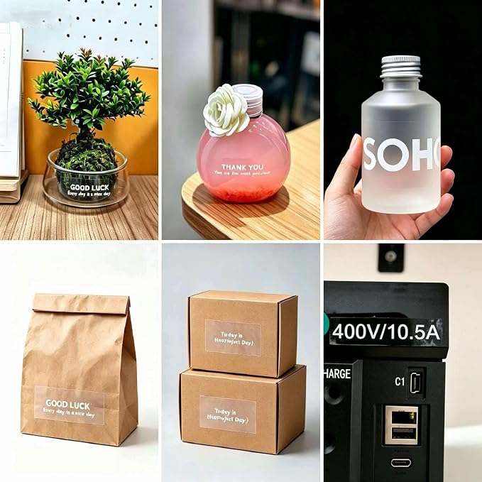 30 to 1000pcs Custom Clear Stickers Personalized Logo Labels Round Transparent - Image 6