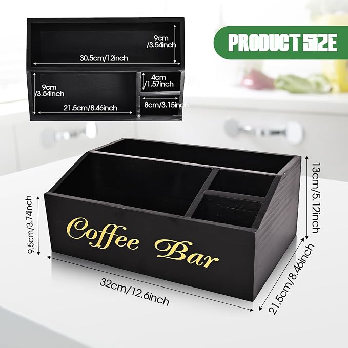 Coffee Station Organizer for Countertop, Coffee Bar Accessories Storage - Image 5