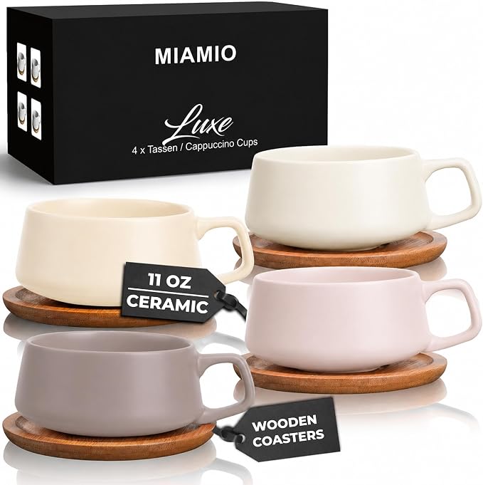 MIAMIO – 11 Oz., Coffee Cups Ceramic Mug by MIAMIO