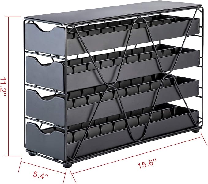 FlagShip Nespresso Pod Holder 80 Large Vertuo Pods Capacity 4 Tier | Vertical - Image 2