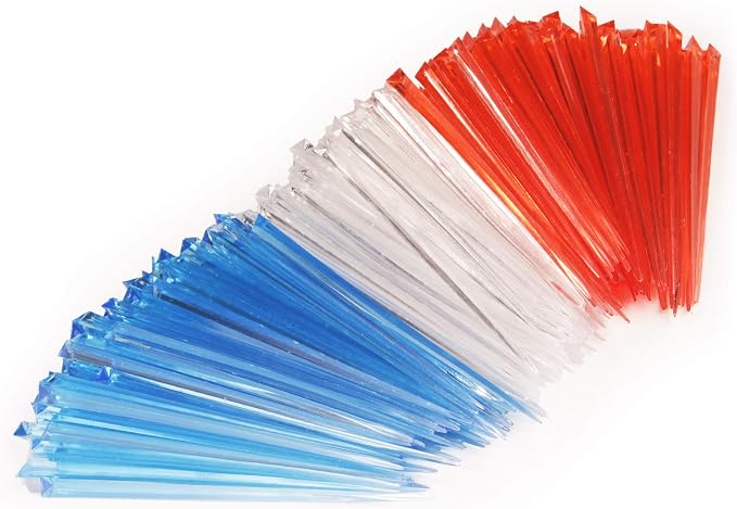 BambooMN - Triangular Prism Plastic Pick 4.5" - Assorted - 300 Pieces - Image 2