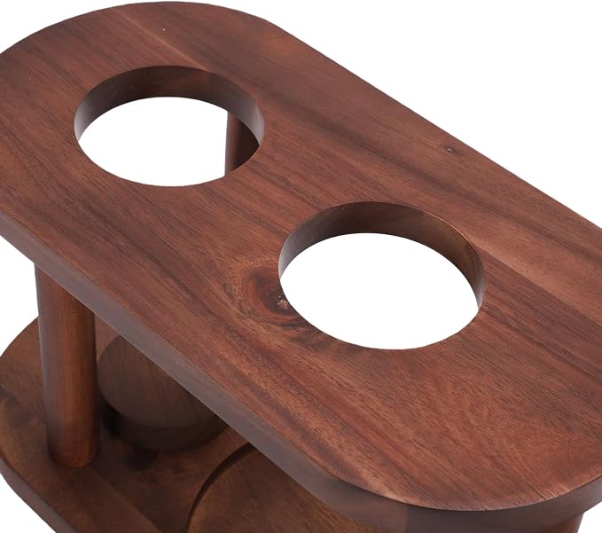 Pour Over Coffee Station, Solid Wood Coffee Dripper Stand, Elevated Brewing - Image 7