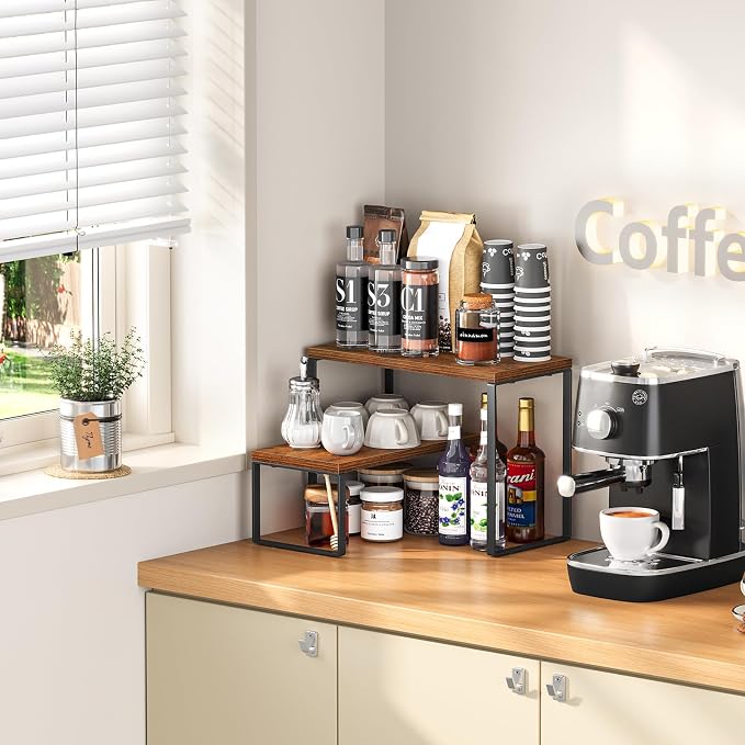 Giikin Kitchen Countertop Organizer, Stackable Corner Counter Shelf - Image 6