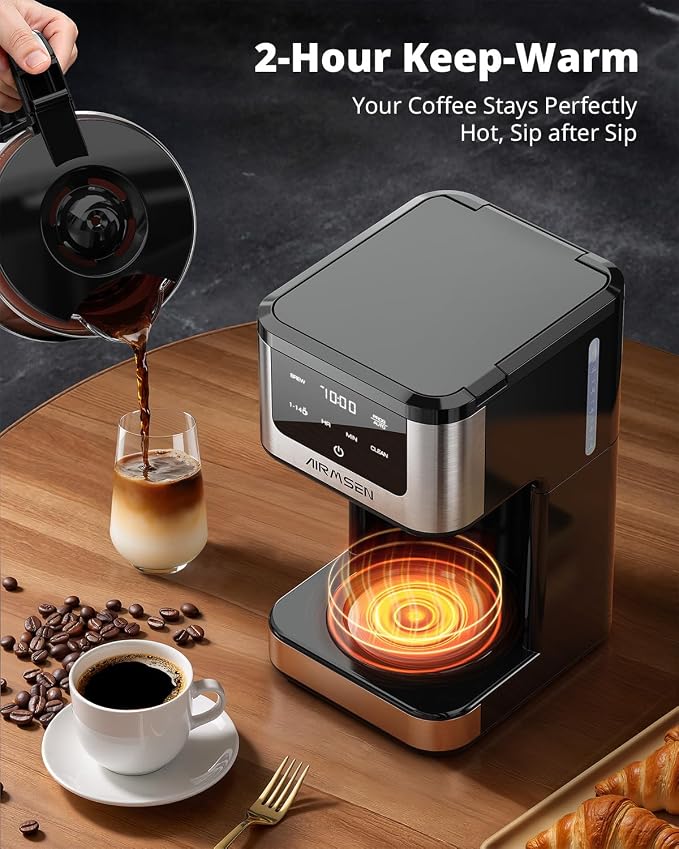 AIRMSEN 14-Cup Programmable Drip Coffee Maker – 1000W Fast Brewing Coffee - Image 6