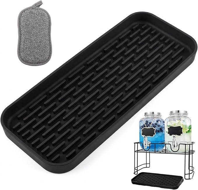 Drip Tray for Drink Dispenser, 1 Pack Silicone Tray Mat by Unknown