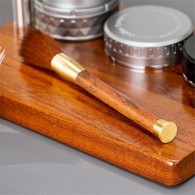 Space Saving Coffee Equipment Organizers Stylish Two Layer Wood Coffee Machine - Image 7