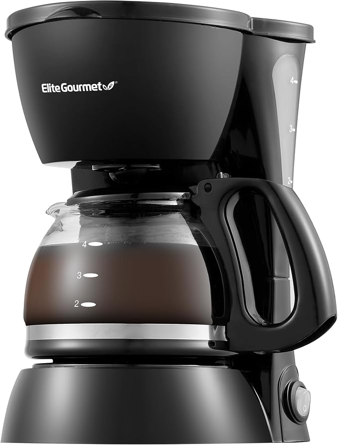 Elite Gourmet EHC4128 Automatic 4-Cup Brew & Drip Coffee Maker by EliteGourmet