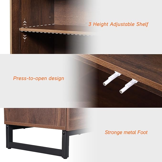 WAMPAT Sideboard Buffet Cabinets, Modern Credenza Sideboard - Image 9