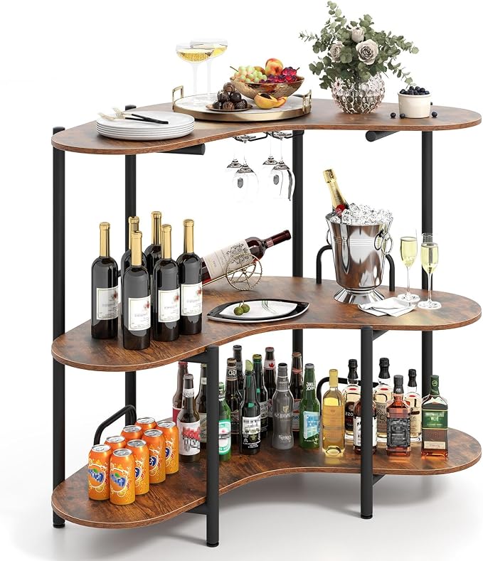 HOMGX Home Bar Table, Wine Bar Cabinet by Unknown