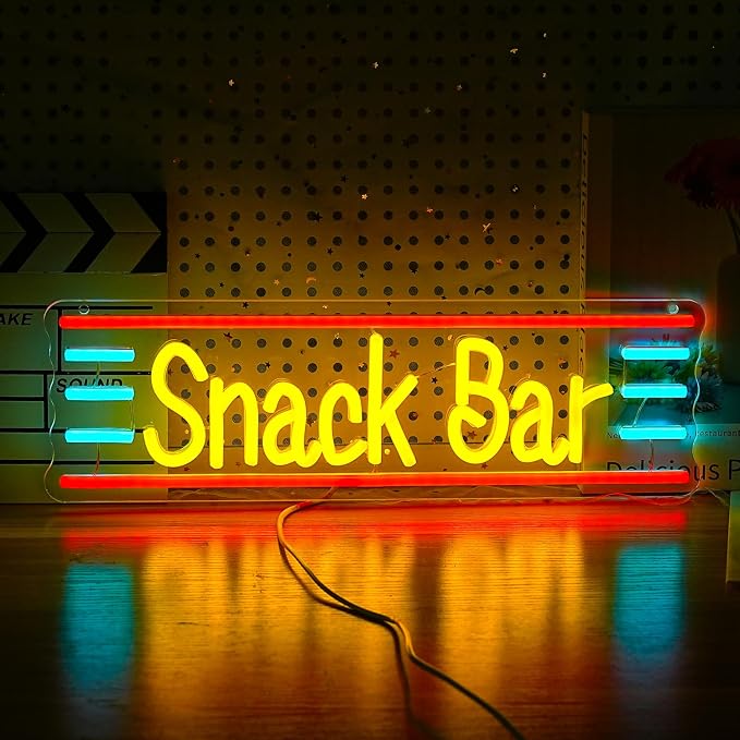 Snack Bar Neon Sign Dimmable Bar Neon Light by LIUOZHTEALEDNEONSIGN