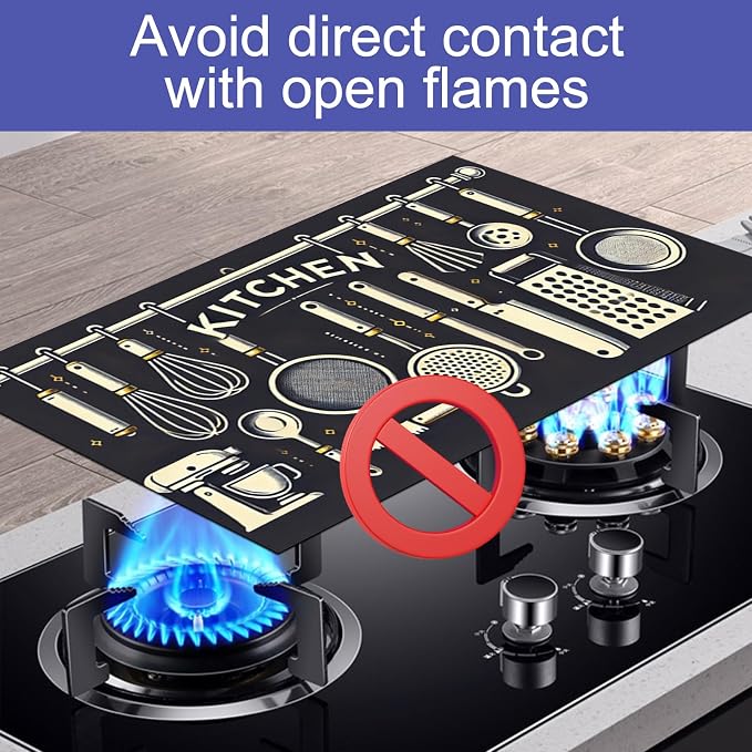 HOMETITUTE Stove Top Covers for Electric Stove Glass Cooktop Protector Heat - Image 7
