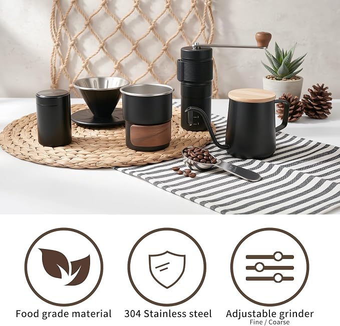Portable Pour Over Coffee Maker Travel Set - Image 4