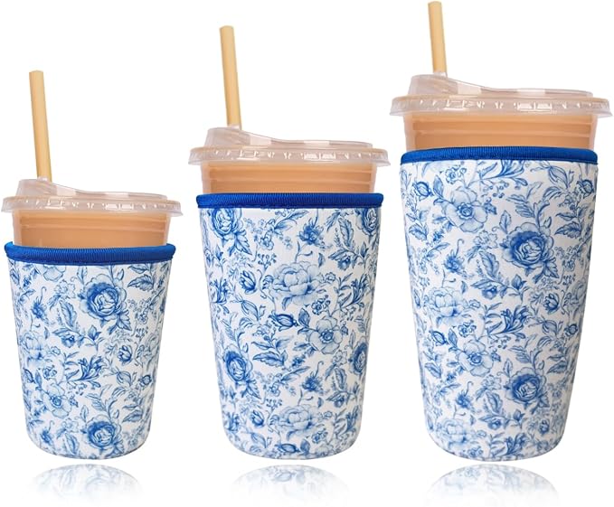 Reusable Insulated Neoprene Iced Coffee Cup Sleeve, Durable Drink Sleeve by Unknown