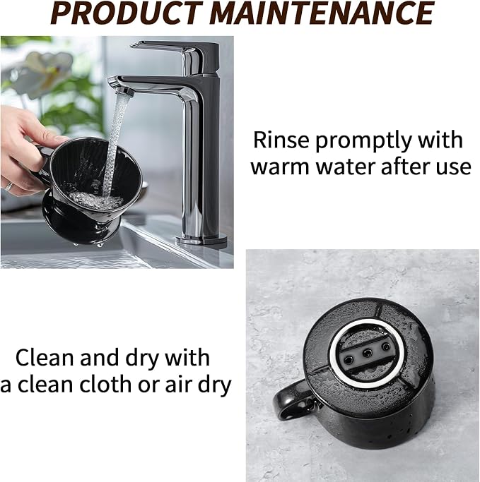 Mongdio Pour Over Coffee Maker, Ceramic Pour Over Dripper, Coffee Pour Over - Image 5