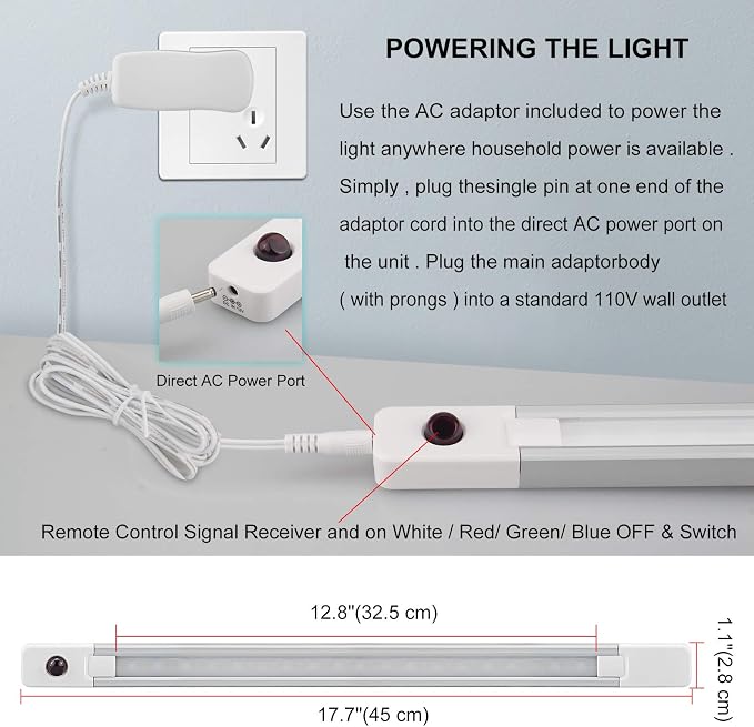 LUXSWAY Plug in Color Changing Led Bar Light, Led RGB Strip Light - Image 6