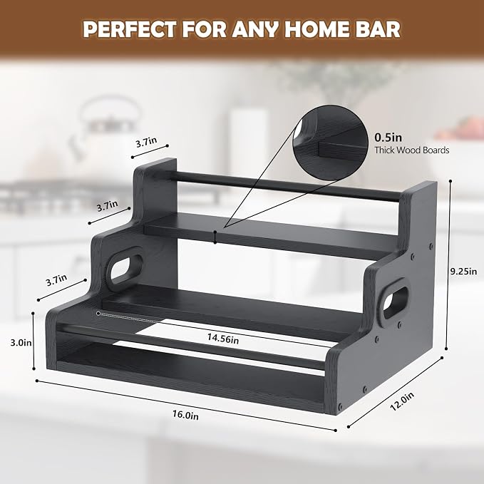 Liquor Bottle Display Shelf, LED Wine Bottle Display Rack - Image 8