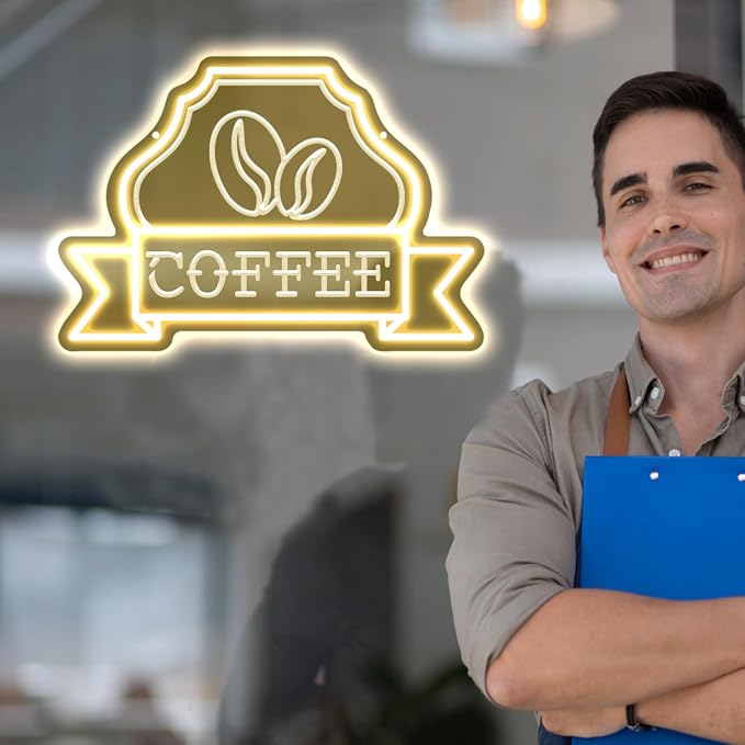 Coffee Neon Signs for Wall Decor Bright Led Lights for Coffee Bar Led Sign Room - Image 2