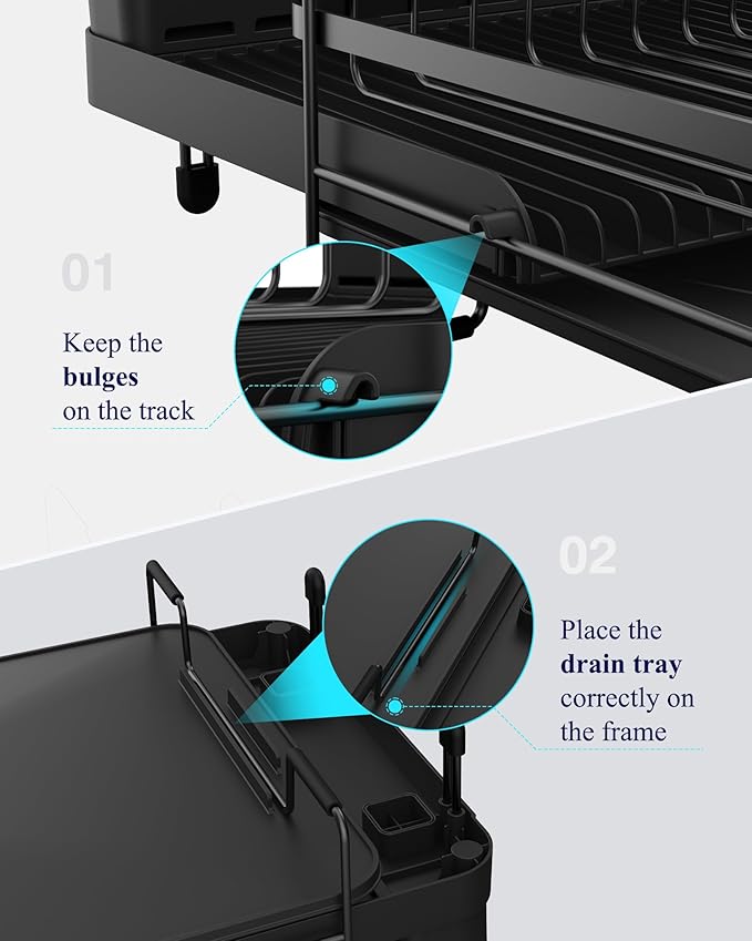 Kitsure Large Dish Drying Rack - Image 8