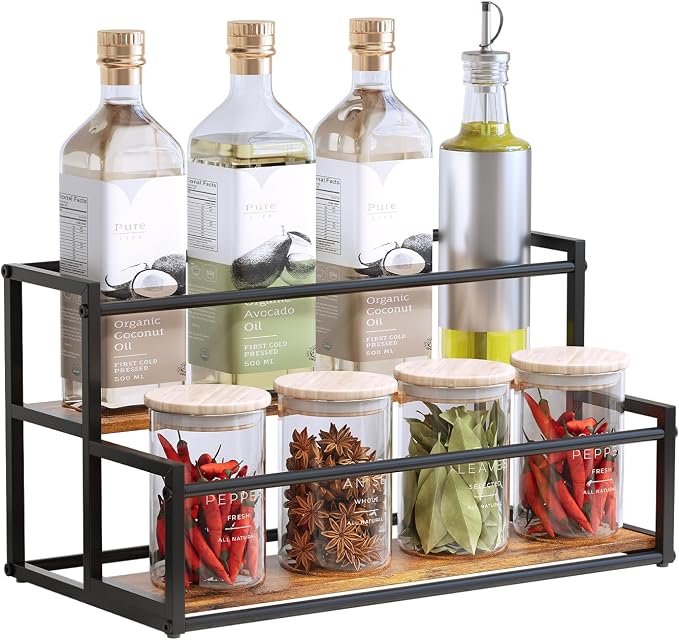 Okydoky 2-Tier Coffee Syrup Rack Holds 8 Bottles by Okydoky