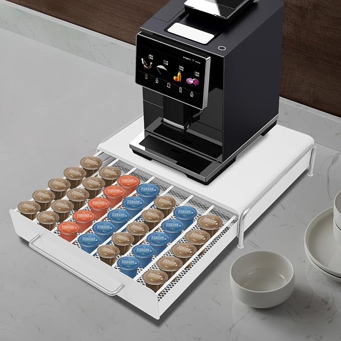 Coffee Pod Drawer Holder for K Cup, 40 Capacity Capsule Pods Storage Organizer - Image 6