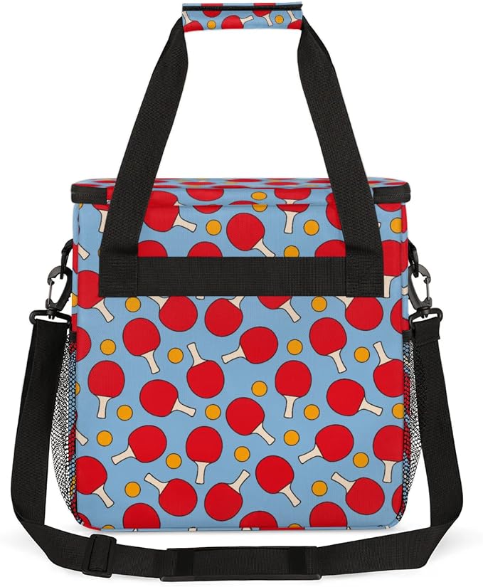 Table Tennis Pattern Coffee Maker Travel Bag, Table Tennis Pattern Large - Image 5