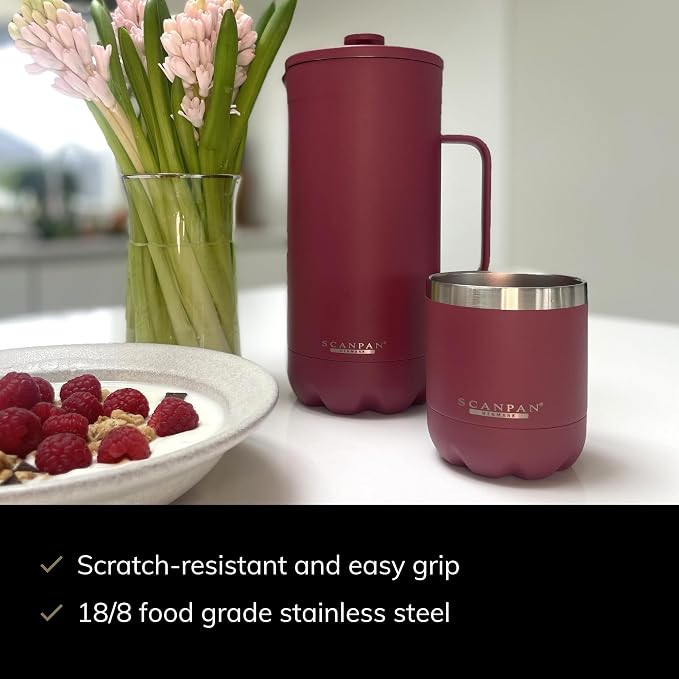 Scanpan TO GO French Press Coffee Maker 1.0L + 4 Vacuum Cups 250 mL - Image 4