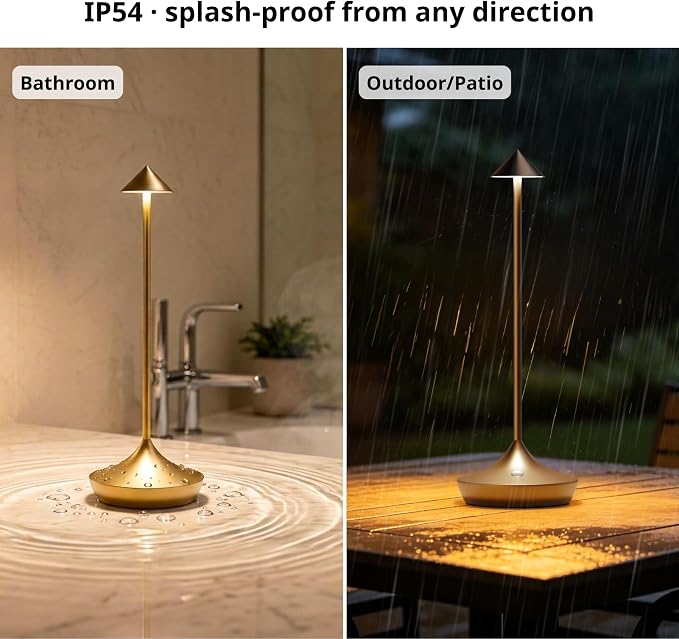 Cordless Rechargeable Table Lamp Set of 2, 3 Color Temperatures 9 Lighting Modes - Image 8