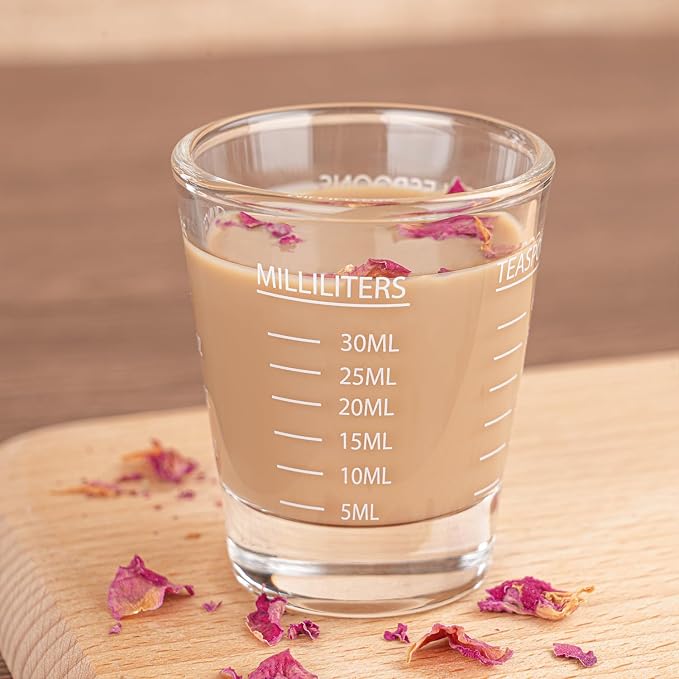 Shot Glasses Measuring cup Espresso Shot Glass Liquid Heavy Wine 2 Pack - Image 8